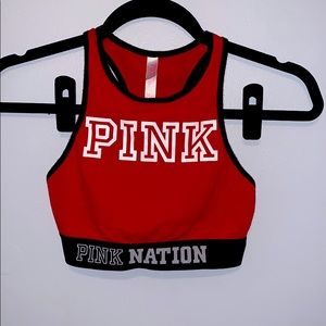 Red PINK sports bra/lounge comfy bra